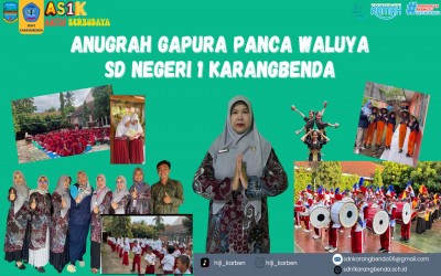 SDN 1 Karangbenda Wujudkan Karakter “Cageur, Bageur, Bener, Pinter, Tur Singeur” Melalui Gapura Pancawaluya